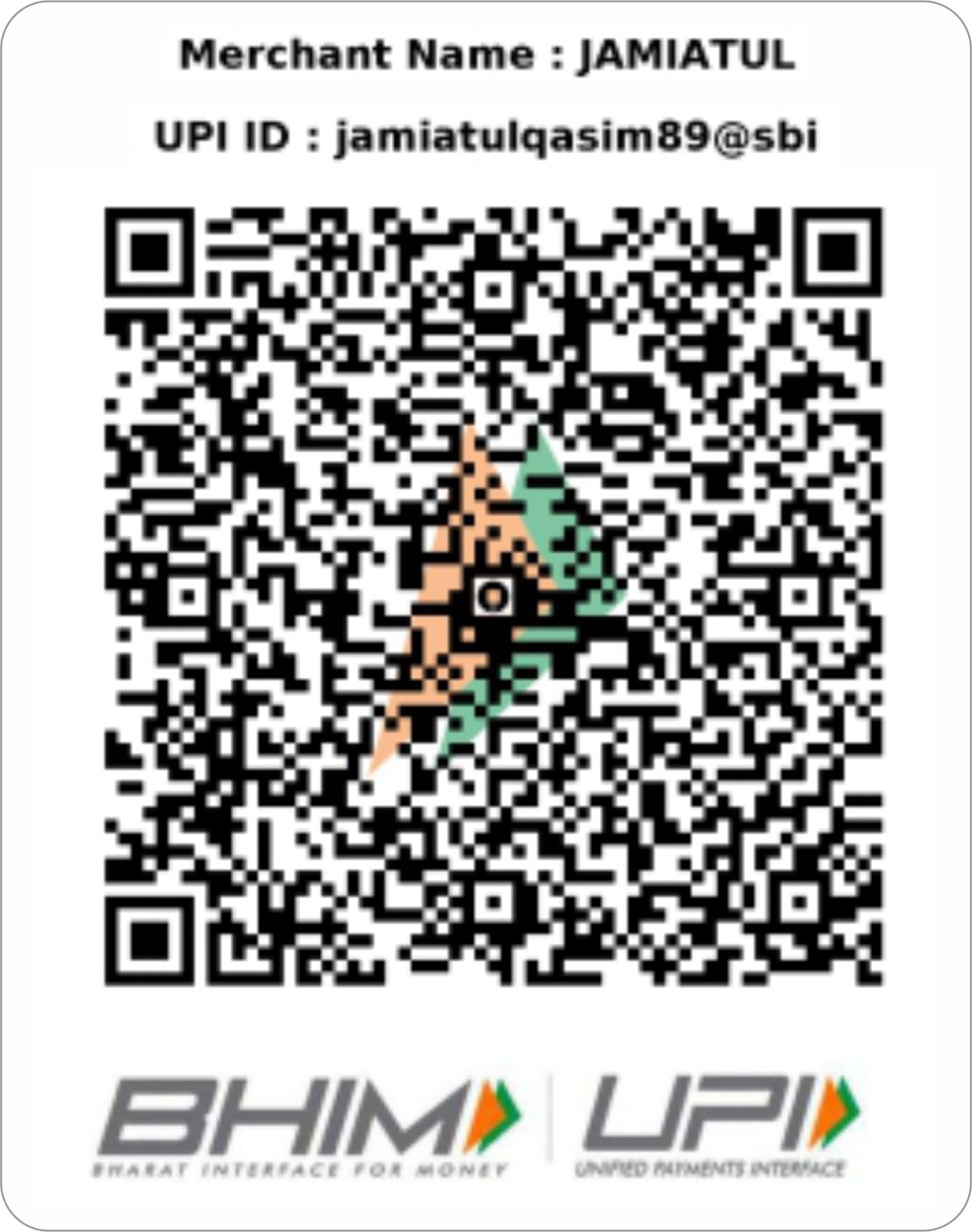 UPI Payment QR Code - MAHMODUL HASAN